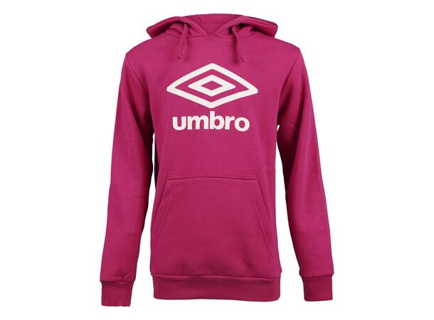 UMBRO Basic Logo Hood Rosa XL Hettegenser med Umbrologo og lomme 