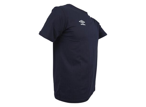 UMBRO Basic Tee Marine L Rundhalset t-skjorte i bomull 