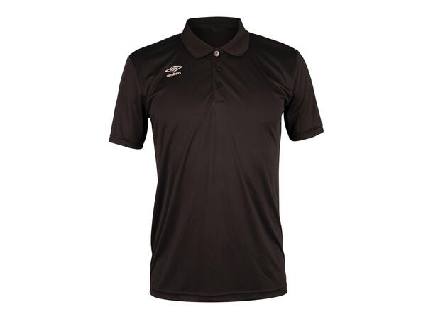 UMBRO Core Poly Polo Sort M Sporty polo i resirkulert polyester 