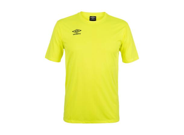 UMBRO Cup SS Jersey jr Neongul 164 Spillertrøye i 100% polyester 