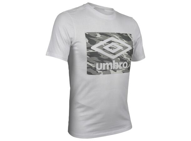 UMBRO FW Camo Graphic Tee Hvit L Bomulls t-skjorte