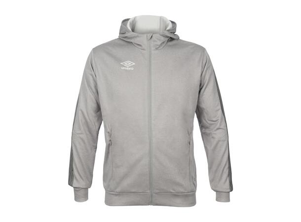 UMBRO Flex Full Zip Hood J Lys grå 164 Jakke med hette i resirkulert polyester 