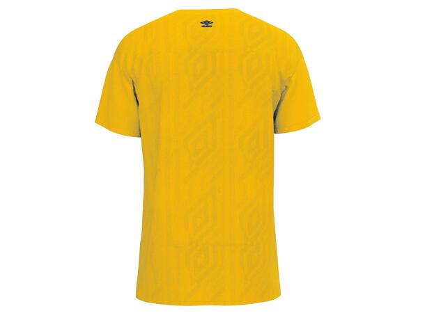 UMBRO UX Pro SS Jsy Gul/Sort M Flott kortermet spillertrøye 