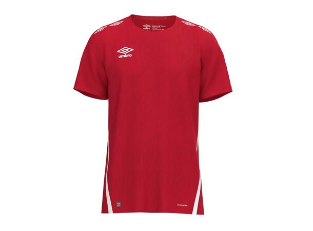 UMBRO UX Pro SS Jsy Rød/Hvit L Flott kortermet spillertrøye 