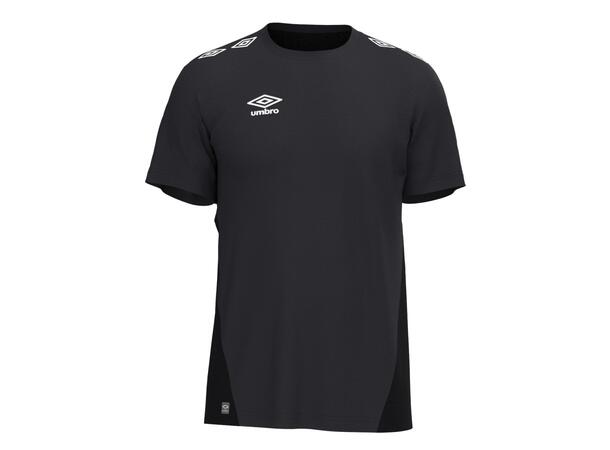 UMBRO UX Pro Trn Tee Jr Sort/Hvit 164 Teknisk trenings t-skjorte junior 