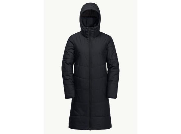 JW Deutzer Coat W Marine M Jack Wolfskin Varm Lang Dame Parkas 