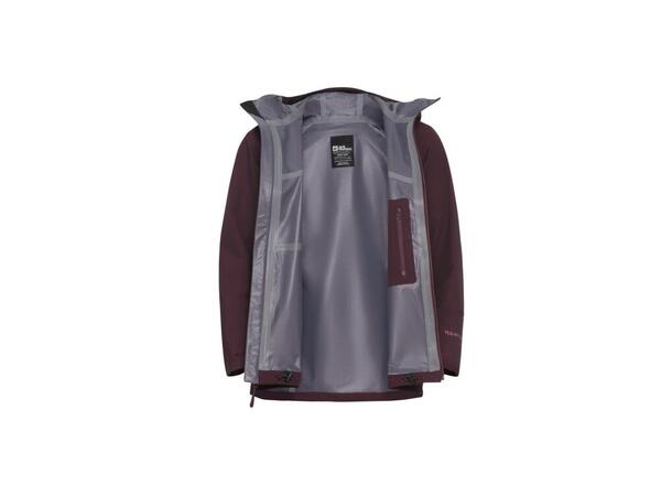 JW Highest Peak 3L Jkt W Burgunder M Jack Wolfskin Skalljakke til dame 
