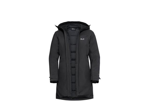 JW Icecape 2L Down Ins Jkt W Sort M Jack Wolfskin Lang Dunisolert Jakke dame 