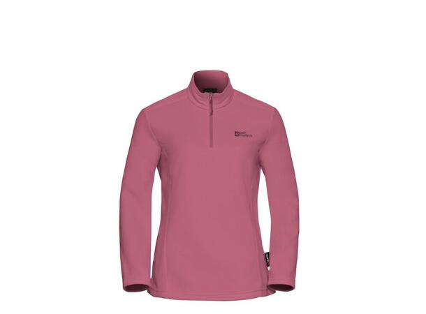 JW Taunus HZ W Burgunder M Jack Wolfskin fleece genser m/glidelås 