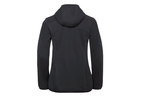 JW Windhain Hoody W Sort M Jack Wolfskin Softshell hettejakke dame 