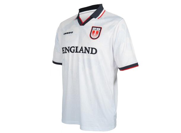 UMBRO England Jersey Hvit L Retro fotballskjorte 