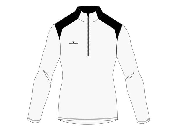 FIBRA Halfzip Hvit XL Treningsgenser 