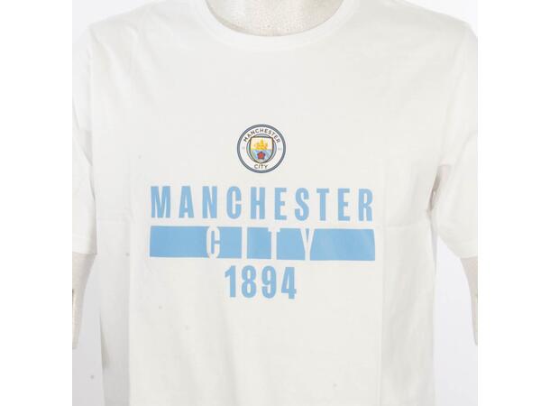 ST Man City Nº 2 Cotton Tee Hvit L Manchester City print t-shirt 