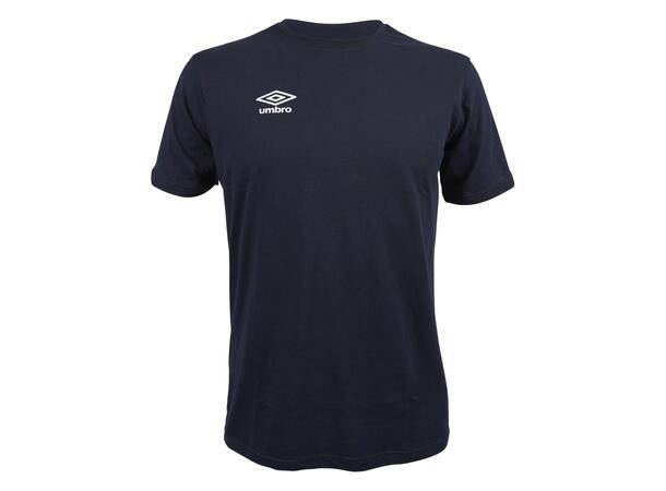 UMBRO Basic Tee Marine S Rundhalset t-skjorte i bomull 