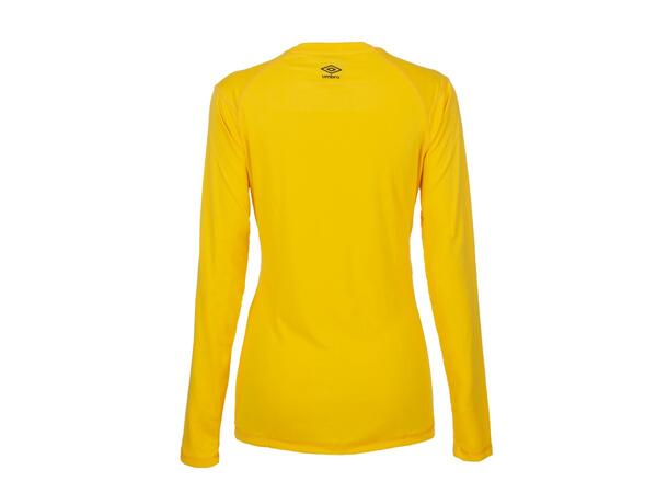 UMBRO Liga LS Jersey W Gul 38 Flott langermet spillertrøye til dame 