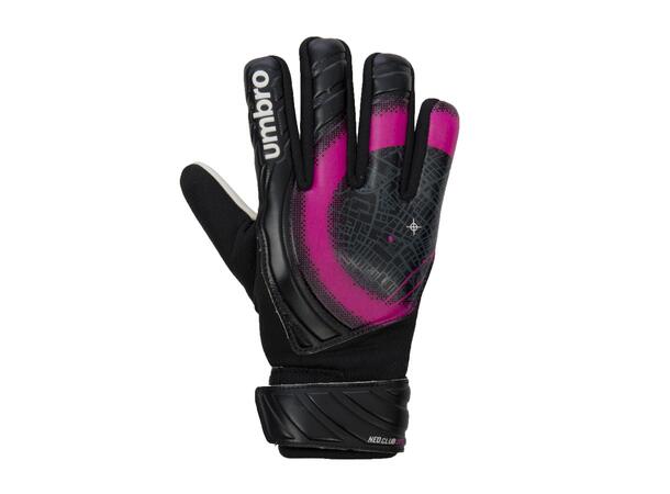UMBRO Neo Club GK Glove Dps Jr Sort 4 Keeperhanske til junior med fingerstøtte 
