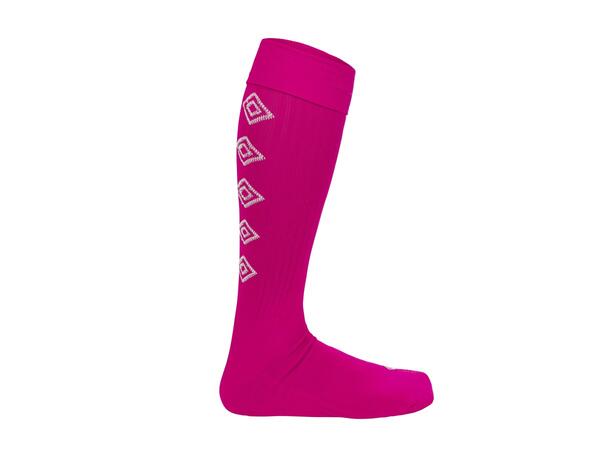 UMBRO UX Elite Fotb.Str Rosa/Hvit 40-44 Solide fotballstrømper - god passform 