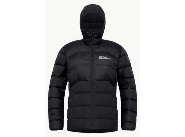 JW Ather Down Hoody W Rds Sort M Jack Wolfskin Dunjakke til dame 