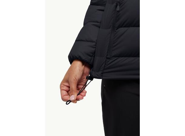 JW Ather Down Hoody W Rds Sort M Jack Wolfskin women’s down jacket 
