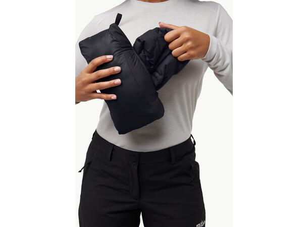 JW Ather Down Hoody W Rds Sort M Jack Wolfskin Dunjakke til dame 