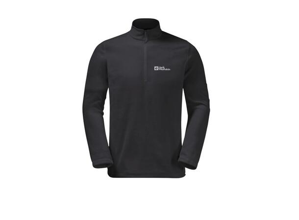 JW Taunus HZ M Sort L Jack Wolfskin Fleece genser m/glidelås 