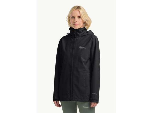 JW Trailtime 2L Jkt W Sort M Jack Wolfskin Skalljakke til dame 