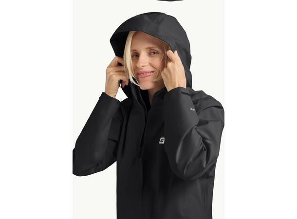 JW Trailtime 2L Jkt W Sort M Jack Wolfskin Skalljakke til dame 
