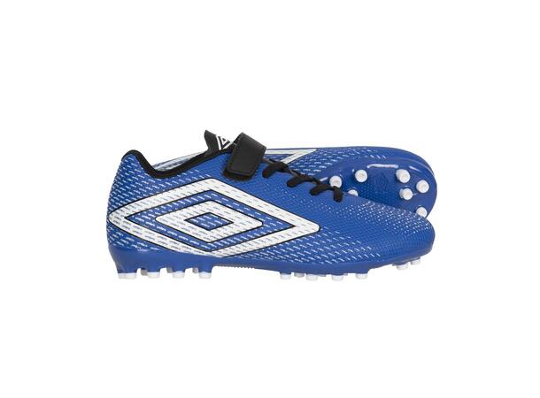 UMBRO Aurora II Lo AG VE Jr Blå 28,5 Fotballsko til junior med velcro 