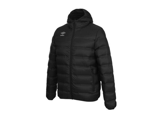 UMBRO Deli Down Jacket Jr Sort 164 Dunjakke med hette til junior 