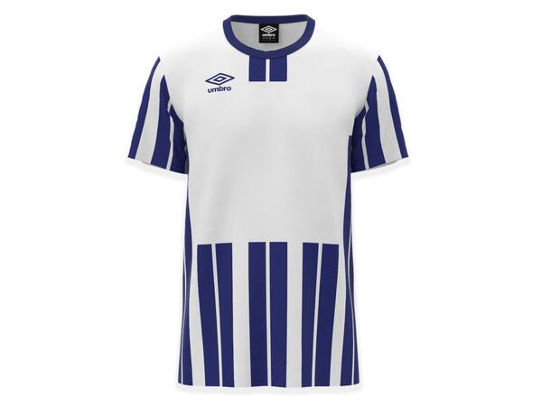 UMBRO Inter Strip Jsy SS Hvit/Blå XL Stripet teknisk spillertrøye 