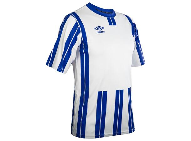 UMBRO Inter Strip Jsy SS Hvit/Blå XL Stripet teknisk spillertrøye 
