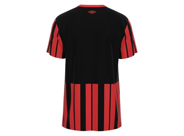 UMBRO Inter Strip Jsy SS Rød/Sort M Stripet teknisk spillertrøye 