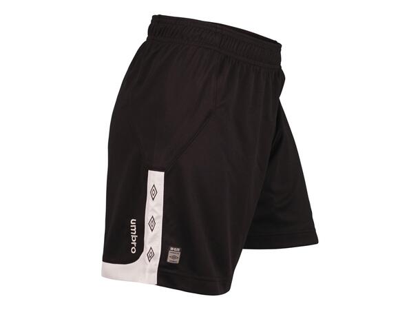 UMBRO UX Elite Shorts L W Sort/Hvit 42 Romslig spillershorts, lenger ben dame 