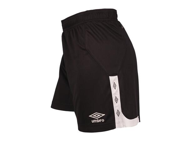 UMBRO UX Elite Shorts L W Sort/Hvit 42 Romslig spillershorts, lenger ben dame 