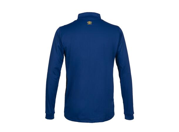 UMBRO UX Pro Half Zip Jr Blå/Gul 140 Treningsgenser med glidelås til junior 