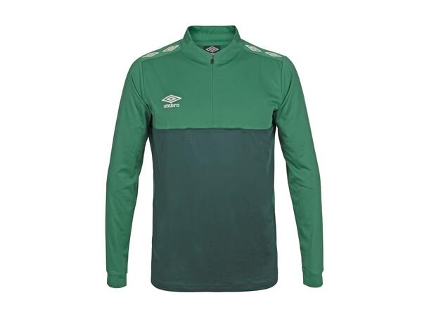 UMBRO UX Pro Half Zip Jr Grønn/Hvit 164 Treningsgenser med glidelås til junior 