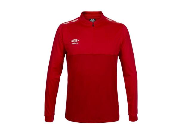 UMBRO UX Pro Half Zip Rød/Hvit L Treningsgenser med glidelås 