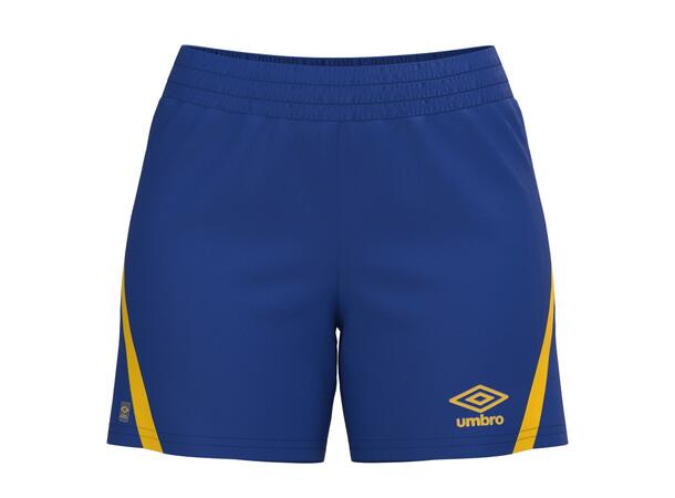 UMBRO UX Pro Shorts W Blå/Gul 40 Flott spillershorts dame 