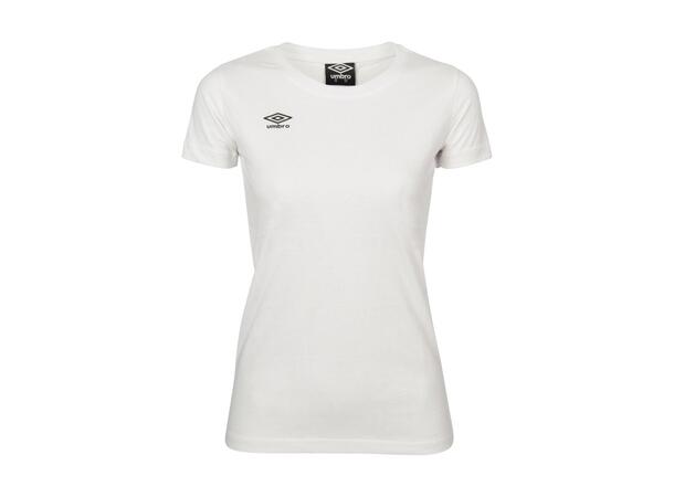 UMBRO Basic Tee W Hvit 36 Rundhalse t-skjorte i bomull 