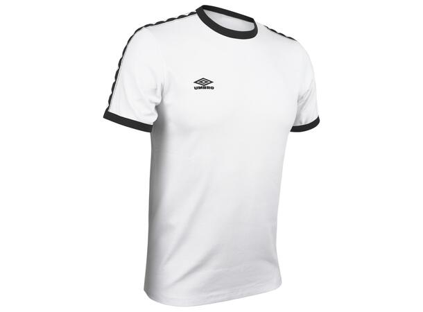 UMBRO Taped Ringer Tee Hvit XS T-skjorte i bomull 