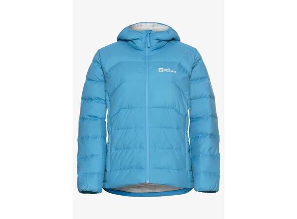 JW Ather Down Hoody W Rds Lys blå M Jack Wolfskin Dunjakke til dame 