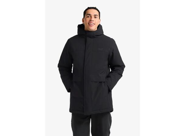 JW Cold Camp Coat M Sort L Jack Wolfskin Vinterjakke 