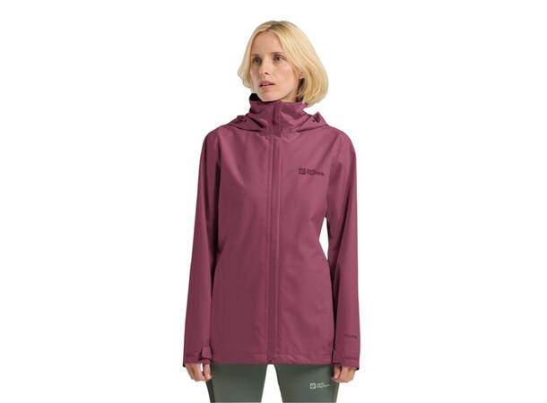 JW Trailtime 2L Jkt W Burgunder M Jack Wolfskin Skalljakke til dame 