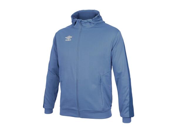 UMBRO Flex Full Zip Hood J Blå 164 Jakke med hette i resirkulert polyester 