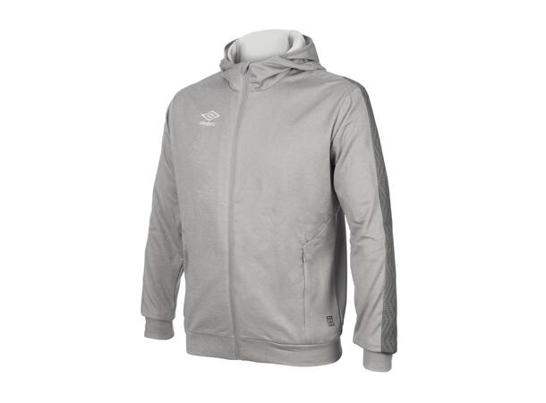 UMBRO Flex Full Zip Hood J Lys grå 152 Jakke med hette i resirkulert polyester 