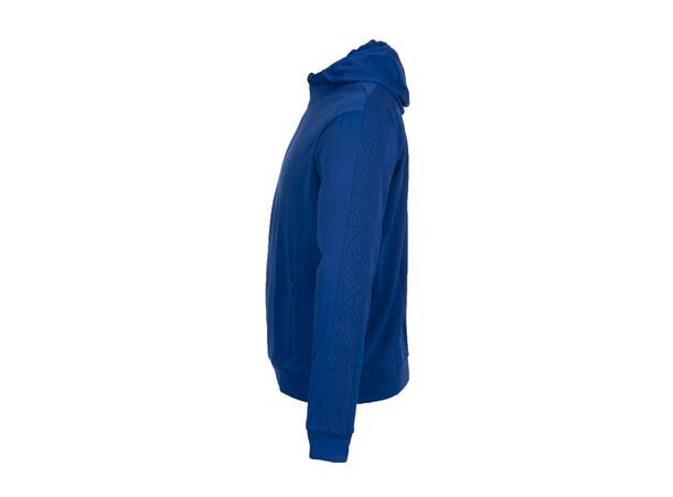 UMBRO Flex Full Zip Hood J MellomBlå 152 Jakke med hette i resirkulert polyester 