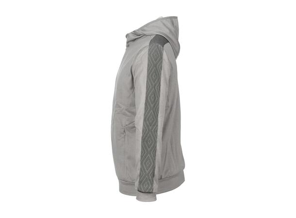 UMBRO Flex Full Zip Hood Jr Lys grå 152 Jakke med hette i resirkulert polyester 