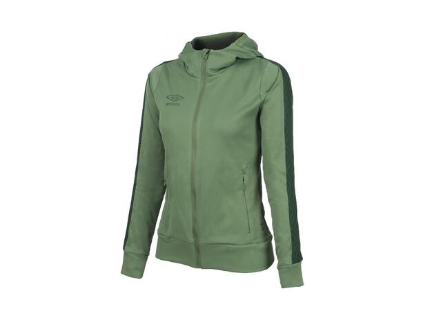 UMBRO Flex Full Zip Hood W Grønn 42 Jakke med hette i resirkulert polyester 
