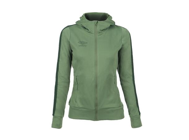 UMBRO Flex Full Zip Hood W Grønn 42 Jakke med hette i resirkulert polyester 