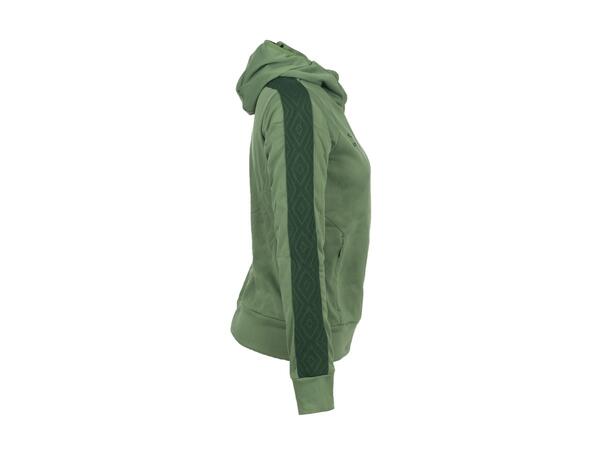 UMBRO Flex Full Zip Hood W Grønn 42 Jakke med hette i resirkulert polyester 